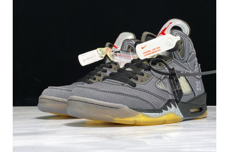 Off-White x Air Jordan 5 Black CT8480-001