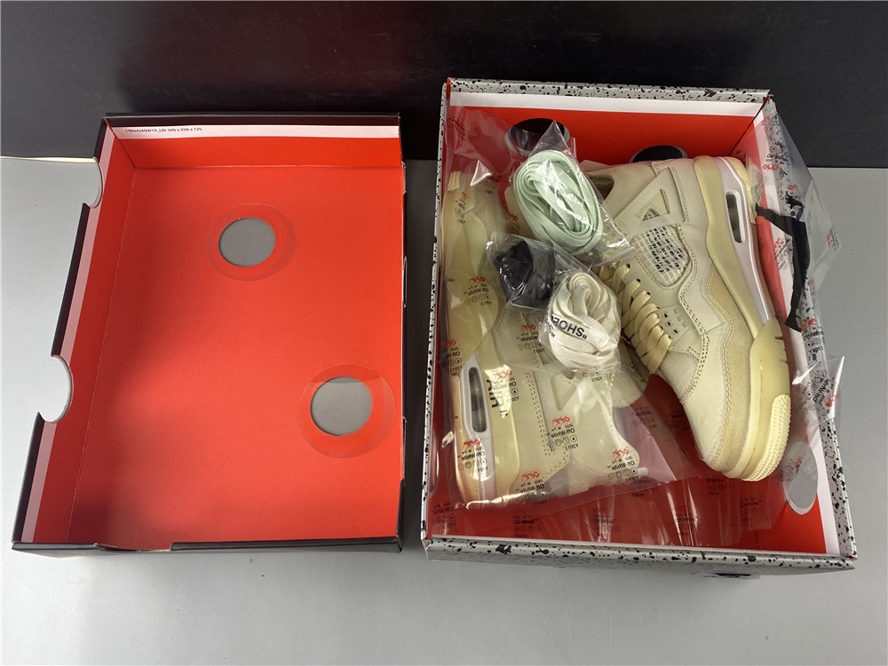 Off-White x Air Jordan 4 Sail CV9388-100