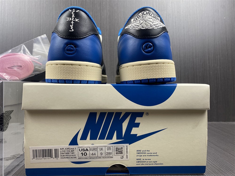 Fragment Design x Travis Scott x Air Jordan 1 Retro Low DM7866-140