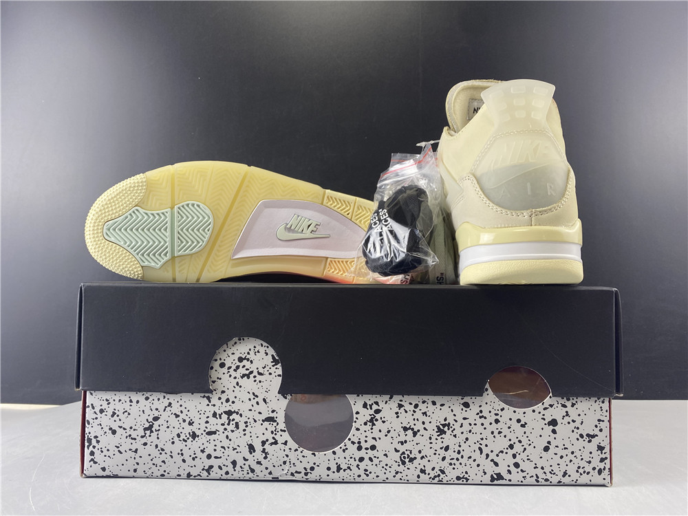 Off-White x Air Jordan 4 Sail CV9388-100