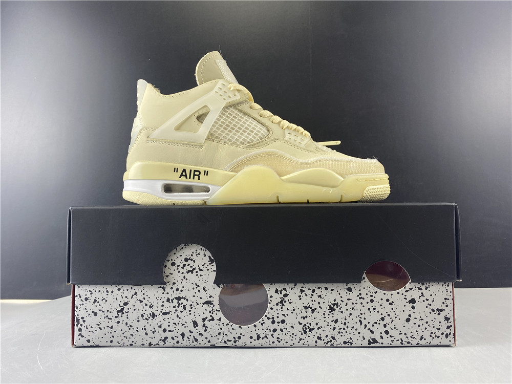 Off-White x Air Jordan 4 Sail CV9388-100
