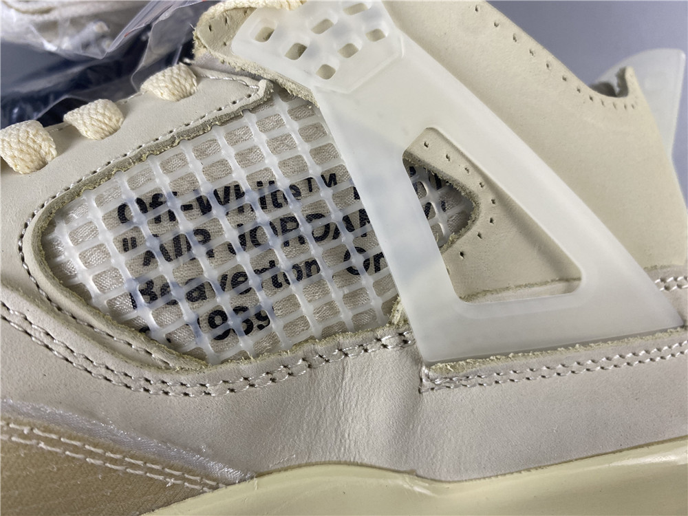 Off-White x Air Jordan 4 Sail CV9388-100