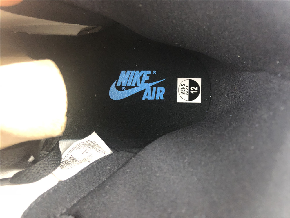 AIR JORDAN 1 RETRO HIGH WHITE UNIVERSITY BLUE BLACK 555088-134