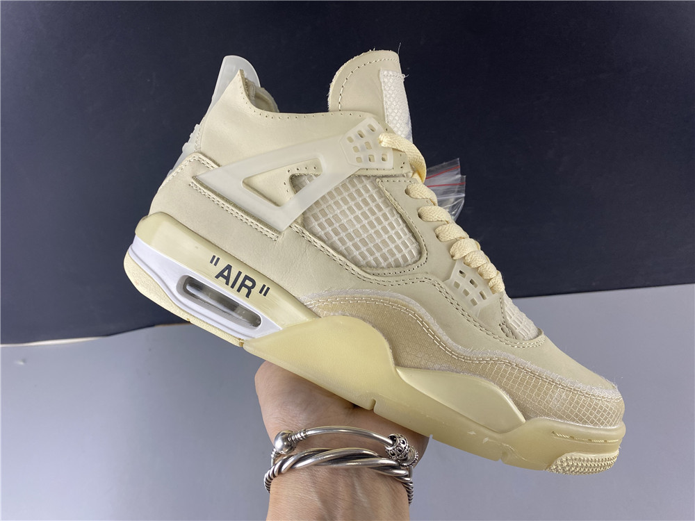 Off-White x Air Jordan 4 Sail CV9388-100