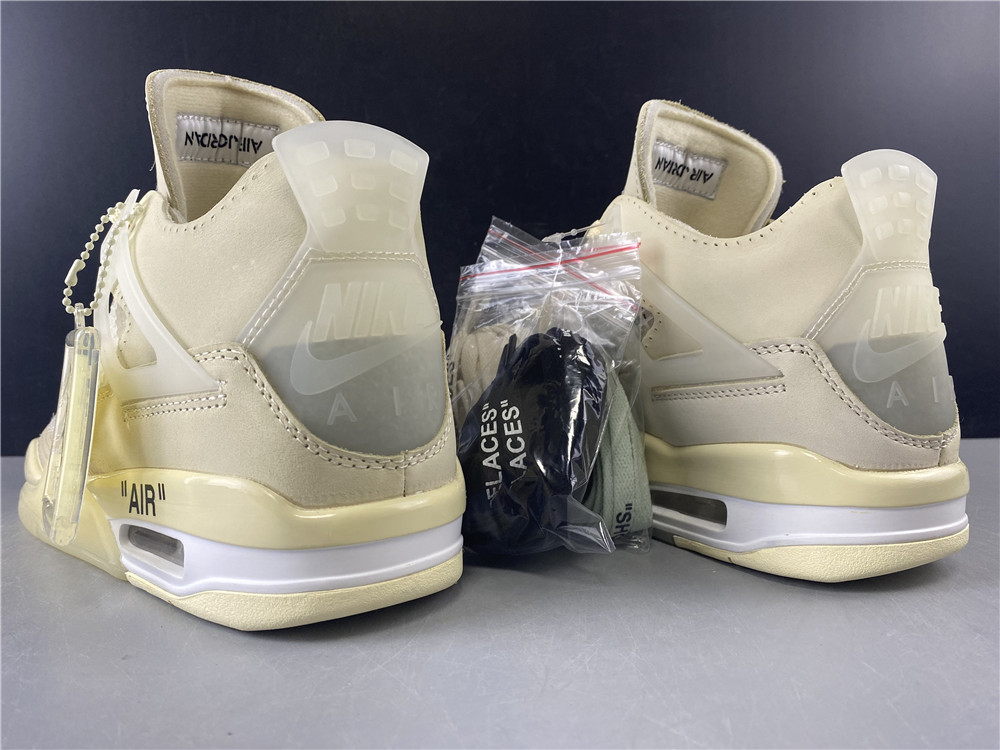 Off-White x Air Jordan 4 Sail CV9388-100