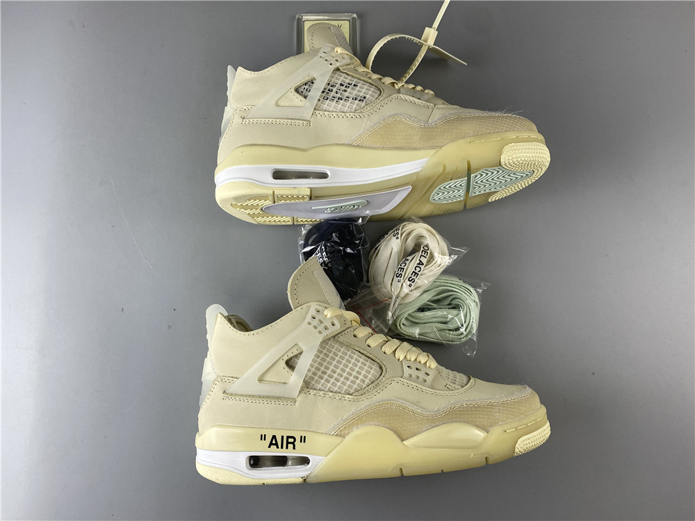 Off-White x Air Jordan 4 Sail CV9388-100