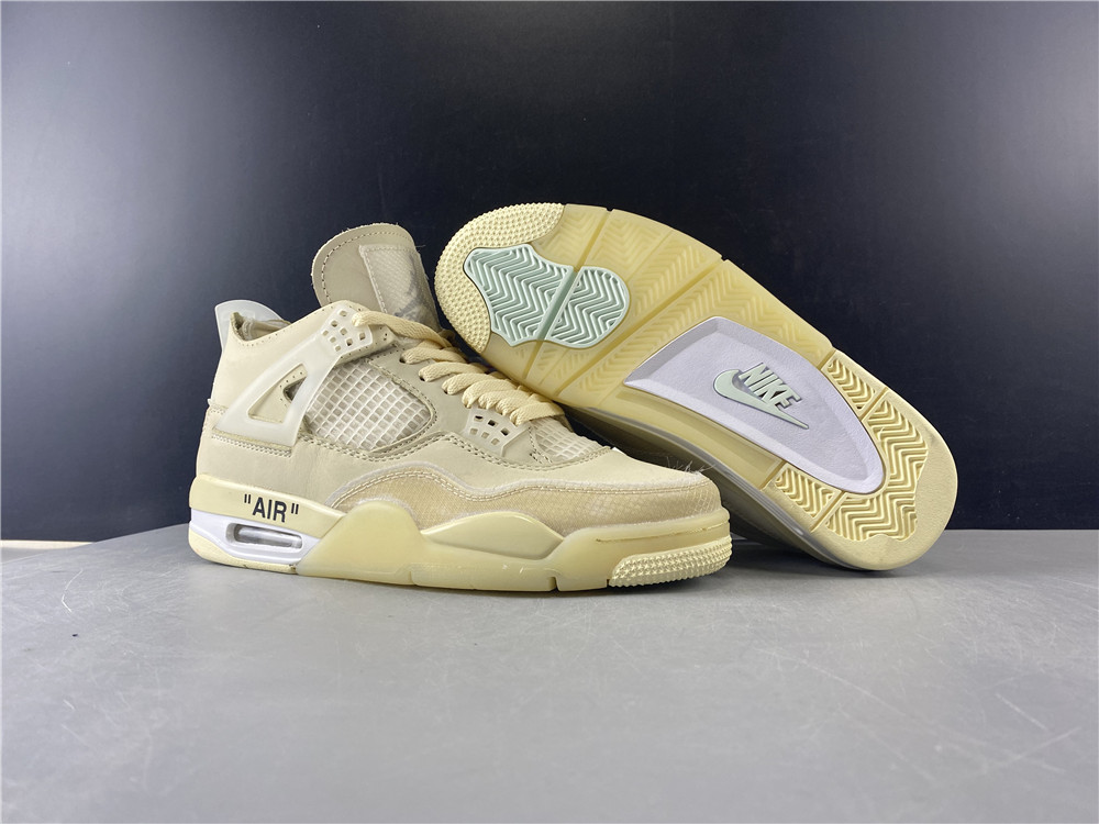 Off-White x Air Jordan 4 Sail CV9388-100