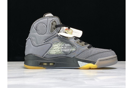 Off-White x Air Jordan 5 Black CT8480-001