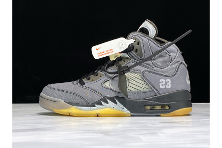 Off-White x Air Jordan 5 Black CT8480-001