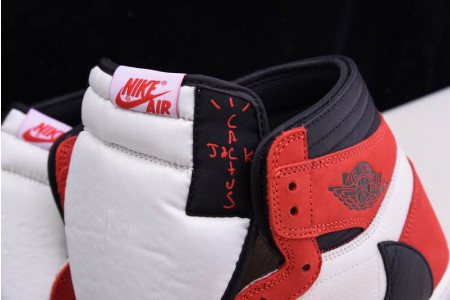 TRAVIS SCOTT X AIR JORDAN 1 RETRO HIGH OG – CD4487 100(RED)