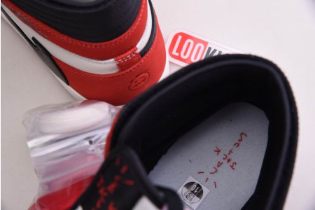 TRAVIS SCOTT X AIR JORDAN 1 RETRO HIGH OG – CD4487 100(RED)