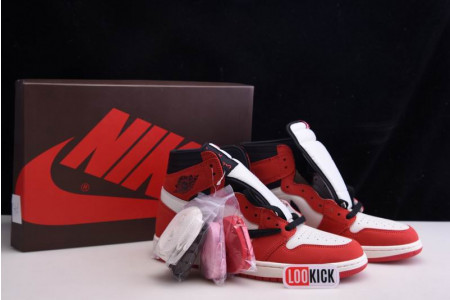 TRAVIS SCOTT X AIR JORDAN 1 RETRO HIGH OG – CD4487 100(RED)