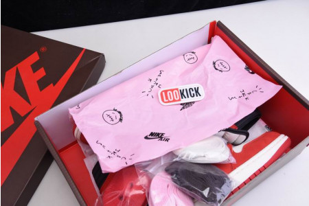 TRAVIS SCOTT X AIR JORDAN 1 RETRO HIGH OG – CD4487 100(RED)