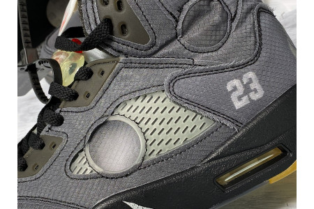 Off-White x Air Jordan 5 Black CT8480-001