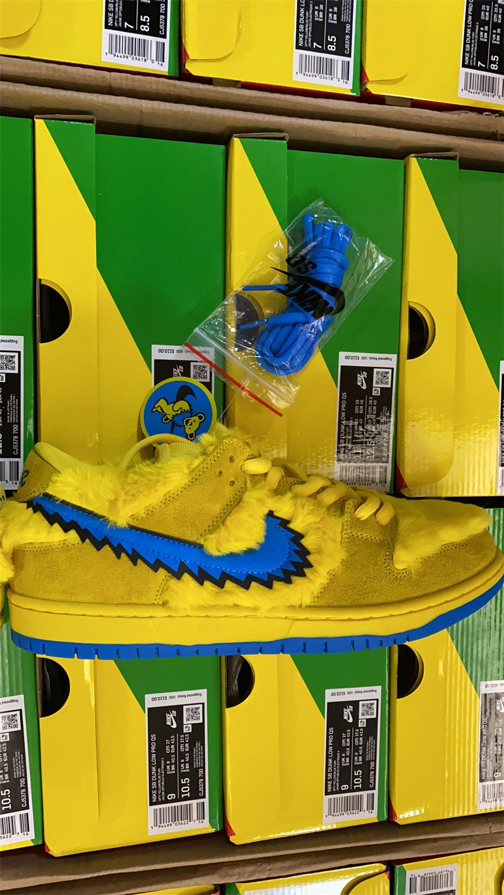 Nike SB Dunk Low Grateful Dead Bears Opti Yellow