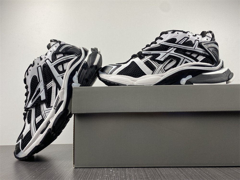 Balenciaga Runner White Black White