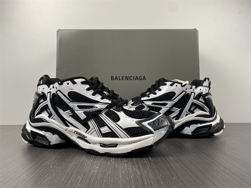 Balenciaga Runner White Black White