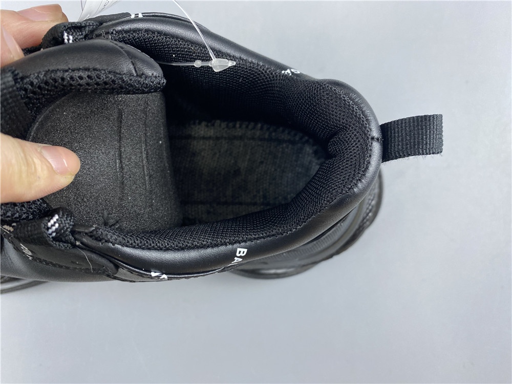 Balenciaga Triple S Allover Logo Black