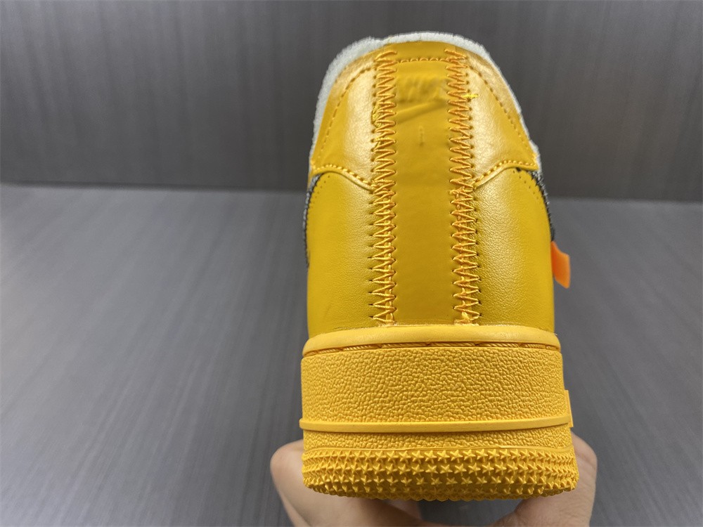 Nike Air Force 1 Low OFF-WHITE University Gold Metallic Silver