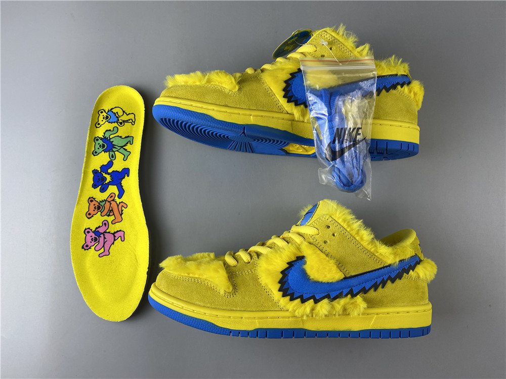 Nike SB Dunk Low Grateful Dead Bears Opti Yellow