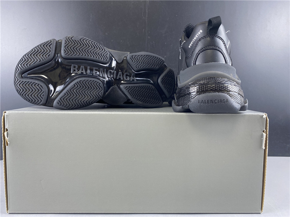 Balenciaga Triple S Allover Logo Black