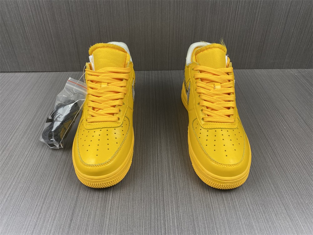 Nike Air Force 1 Low OFF-WHITE University Gold Metallic Silver