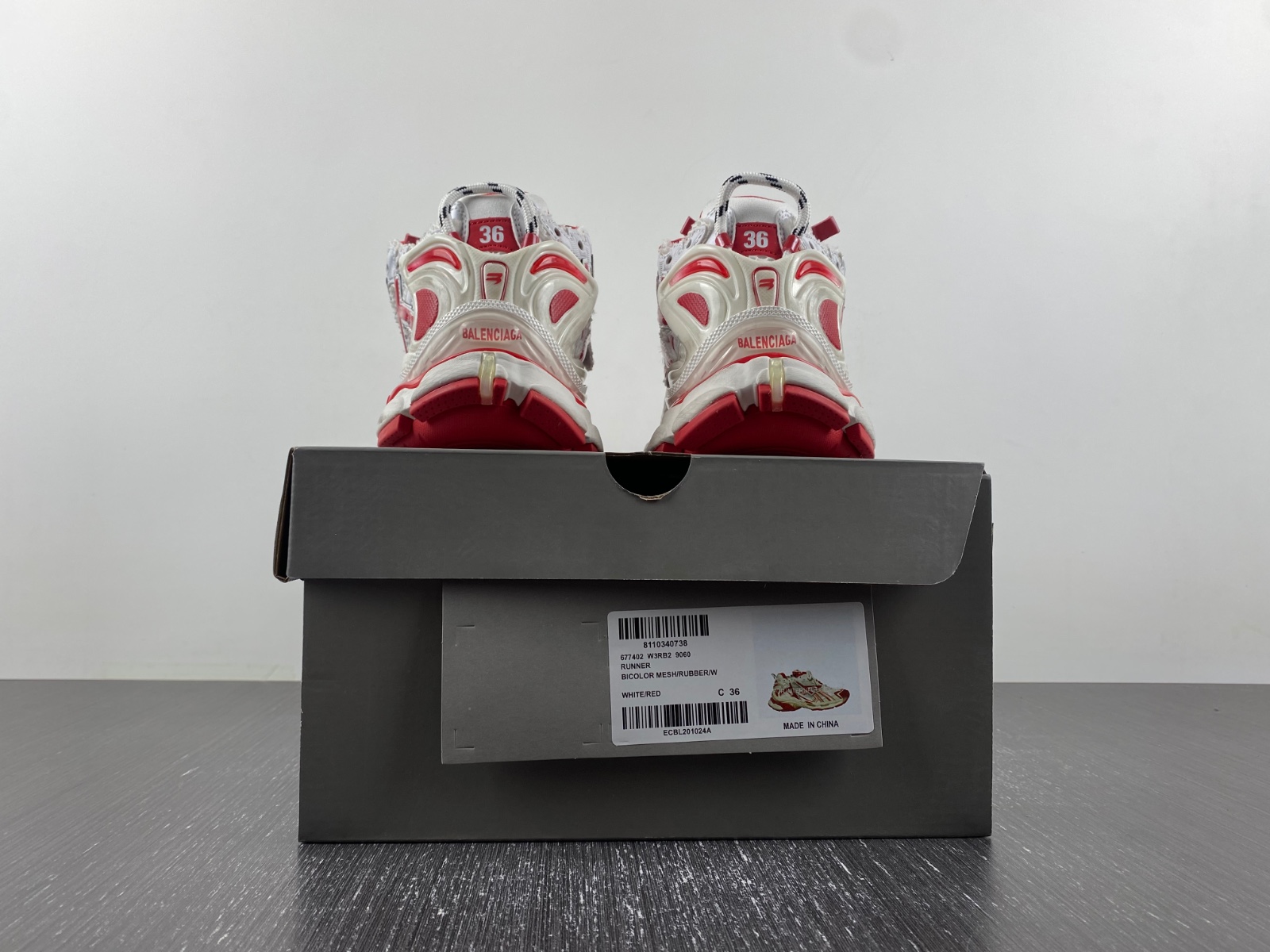 Balenciaga Runner Red White