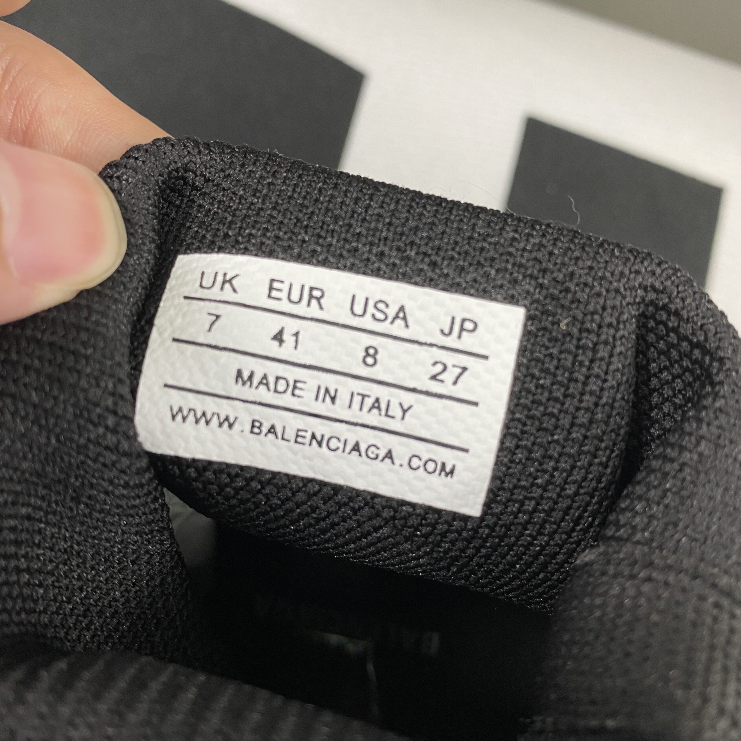 Balenciaga Speed Graffiti Trainers Black White Logo