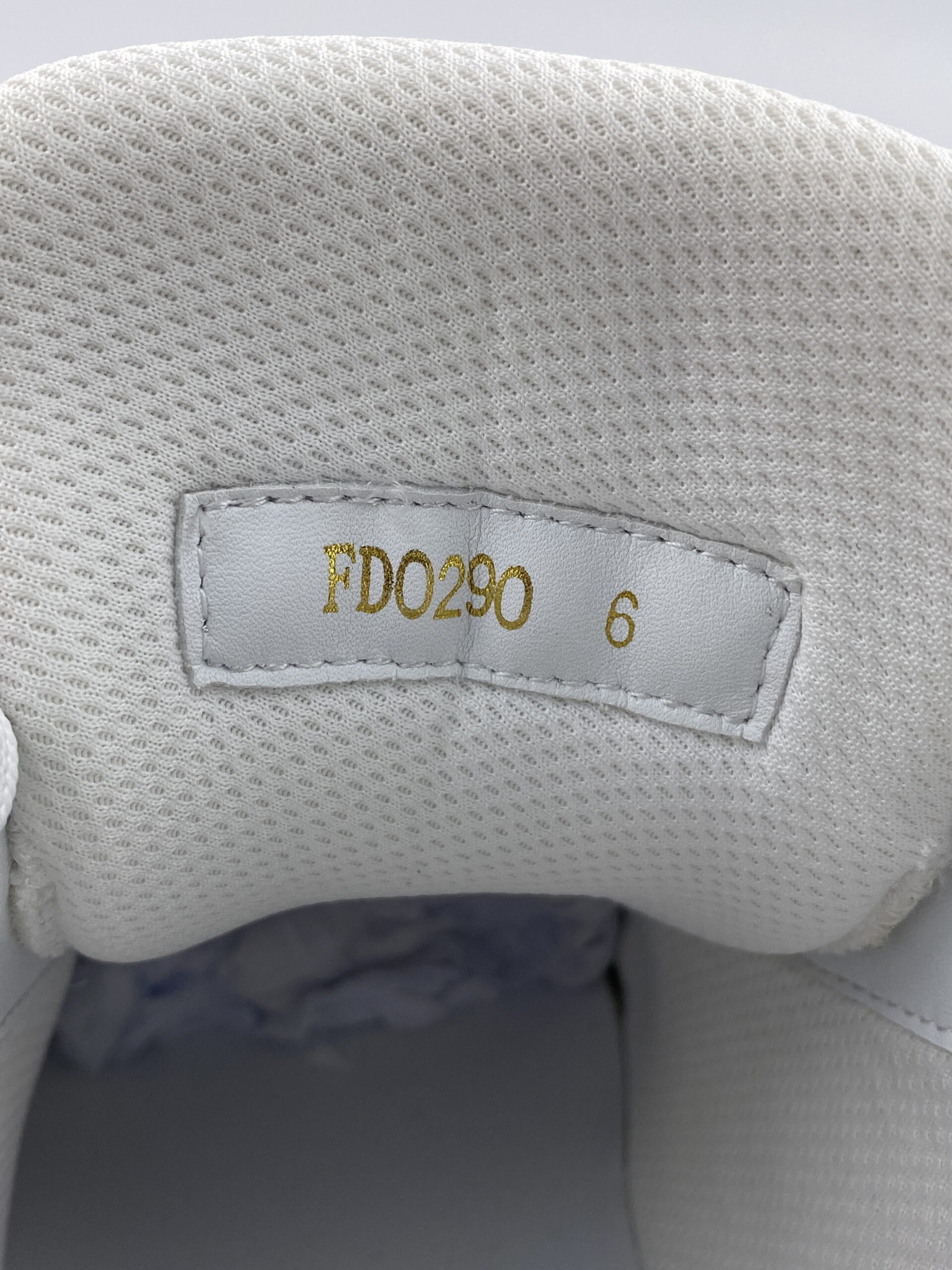 L** V* Trainer Green Monogram Denim White