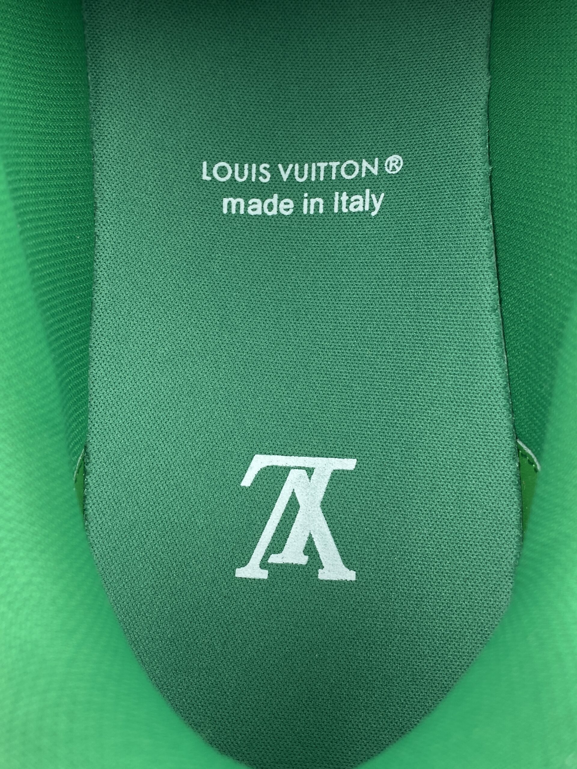 L** V* LV Trainer Sneaker Low White Green