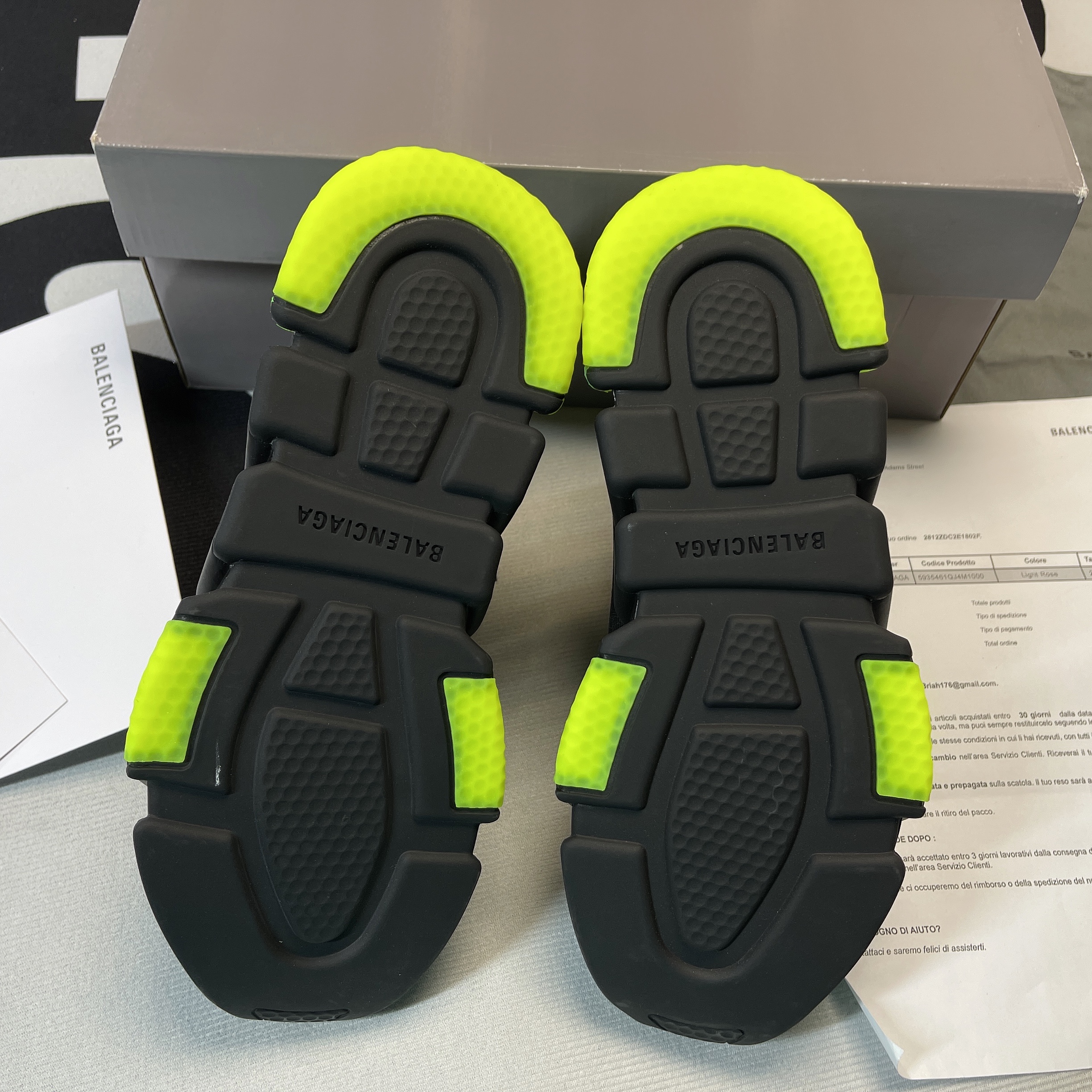 Balenciaga Speed Clear Sole Yellow Fluo