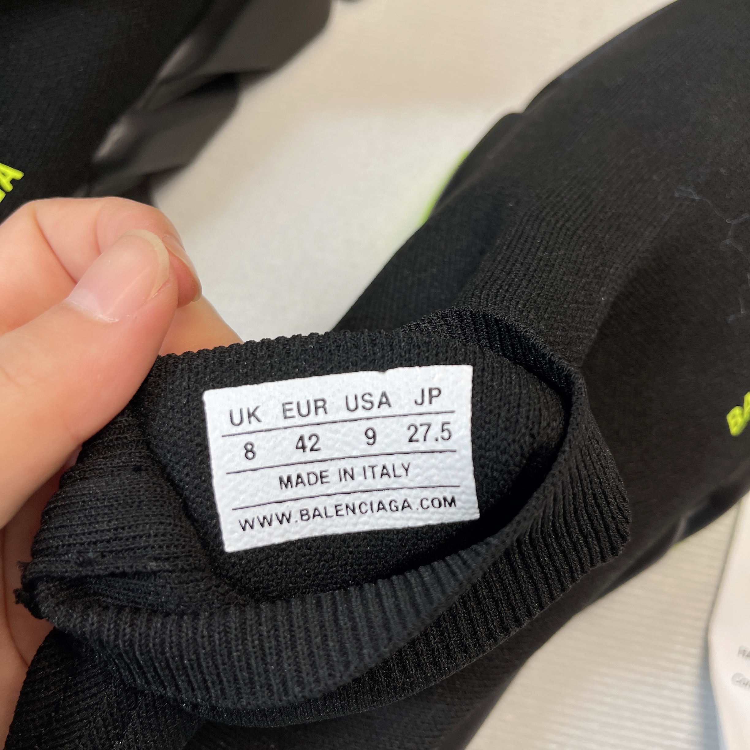 Balenciaga Speed Clear Sole Yellow Fluo